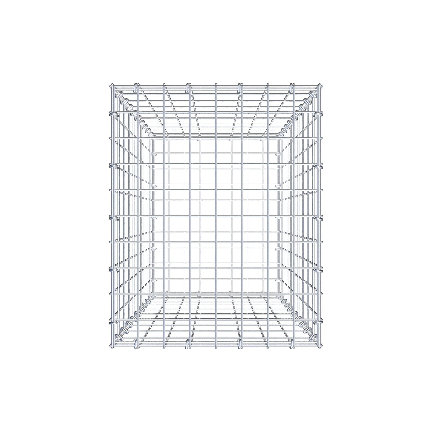 Gabion 100 cm x 40 cm x 50 cm (L x H x D), maskstorlek 5 cm x 10 cm, C-ring