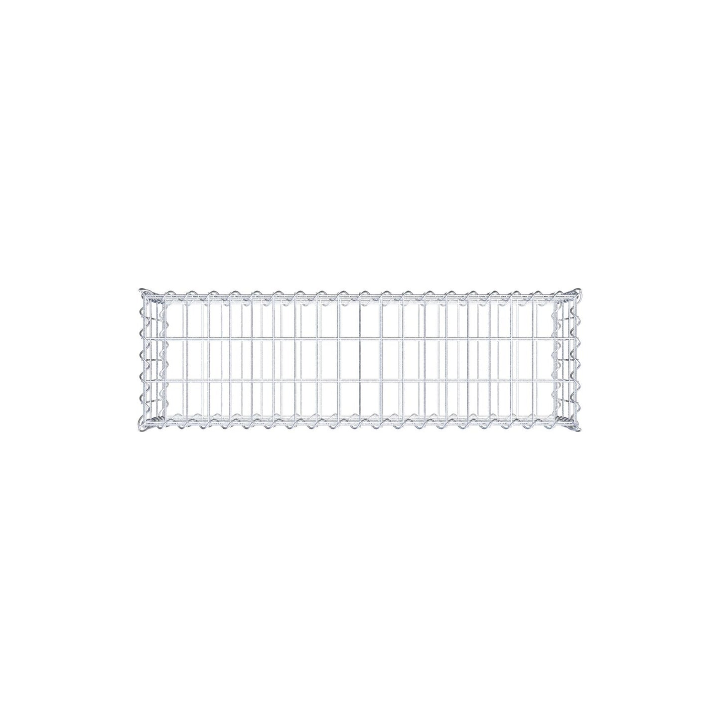 Gabbione 100 cm x 30 cm x 30 cm (L x H x P), maglia 5 cm x 10 cm, spirale