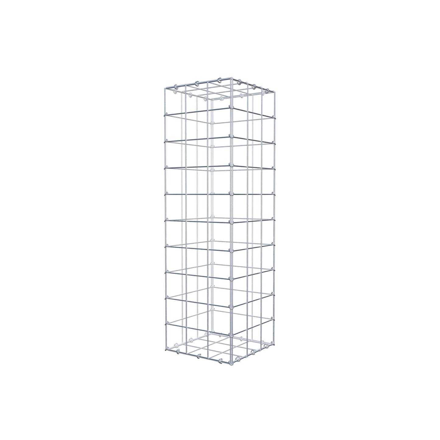 Gabbione 100 cm x 30 cm x 30 cm (L x H x P), maglia 10 cm x 10 cm, anello a C