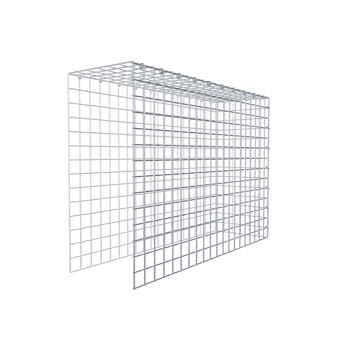 Anbaugabione Typ 4 100 cm x 70 cm x 30 cm (L x H x T), Maschenweite 5 cm x 5 cm, C-Ring