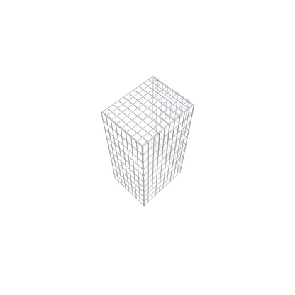 Anbaugabione Typ 4 100 cm x 40 cm x 50 cm (L x H x T), Maschenweite 5 cm x 10 cm, C-Ring