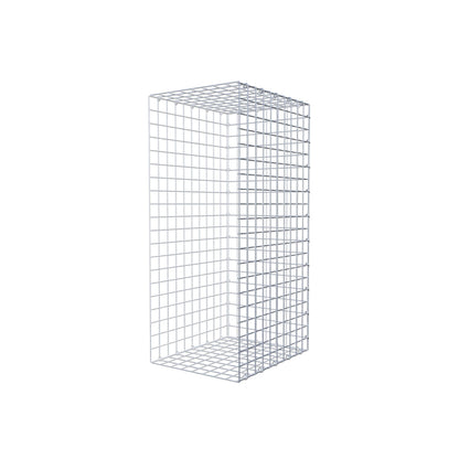 Mounted gabion type 2 100 cm x 50 cm x 40 cm (L x H x D), mesh size 5 cm x 5 cm, C-ring