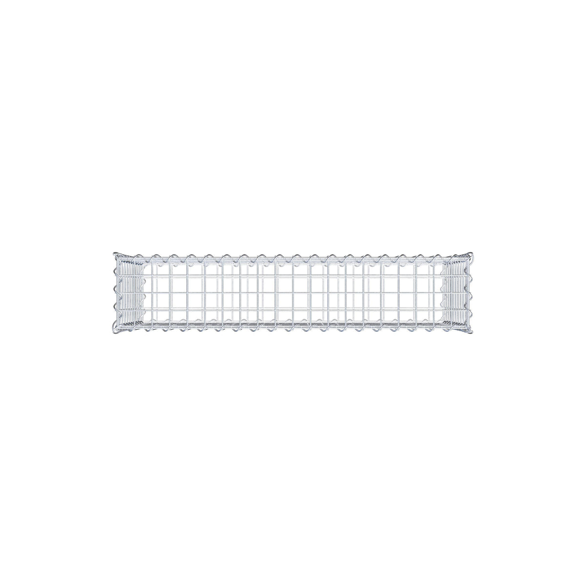 Gabione 100 cm x 50 cm x 20 cm (L x H x T), Maschenweite 5 cm x 5 cm, Spirale