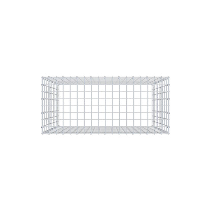 Mounted gabion type 3 100 cm x 90 cm x 40 cm (L x H x D), mesh size 5 cm x 10 cm, C-ring