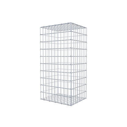 Gabion 100 cm x 40 cm x 50 cm (L x H x D), maskstorlek 5 cm x 10 cm, C-ring