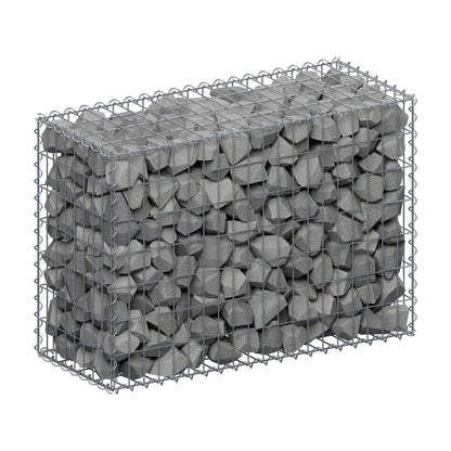 Schanskorf 100 cm x 70 cm x 40 cm (L x H x D), maaswijdte 5 cm x 10 cm, spiraalvormig