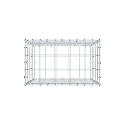 Gabion 50 cm x 50 cm x 30 cm (L x H x P), mailles 10 cm x 10 cm, anneau en C