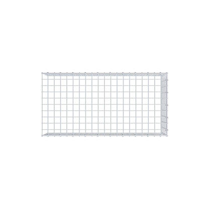 Mounted gabion type 4 100 cm x 30 cm x 50 cm (L x H x D), mesh size 5 cm x 5 cm, C-ring