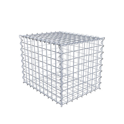 Schanskorf 50 cm x 40 cm x 40 cm (L x H x D), maaswijdte 5 cm x 5 cm, spiraalvormig