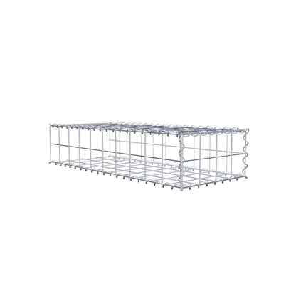 Gabion rapporté type 2 100 cm x 20 cm x 40 cm (L x H x P), mailles 10 cm x 10 cm, spirale