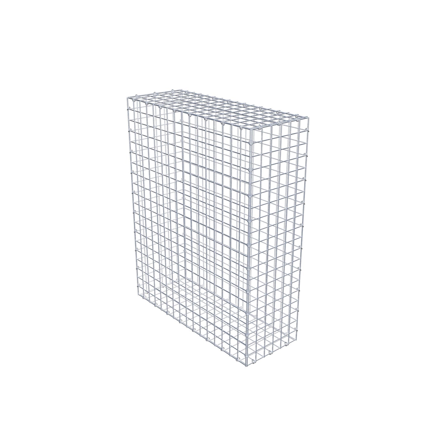 Gabion 100 cm x 80 cm x 30 cm (L x H x D), maskstorlek 5 cm x 5 cm, C-ring