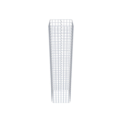 Colonna di gabbioni angolare 37 cm x 37 cm, altezza 160 cm, MW 5 cm x 5 cm