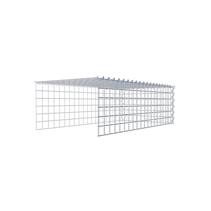 Anbaugabione Typ 4 100 cm x 30 cm x 50 cm (L x H x T), Maschenweite 5 cm x 5 cm, Spirale
