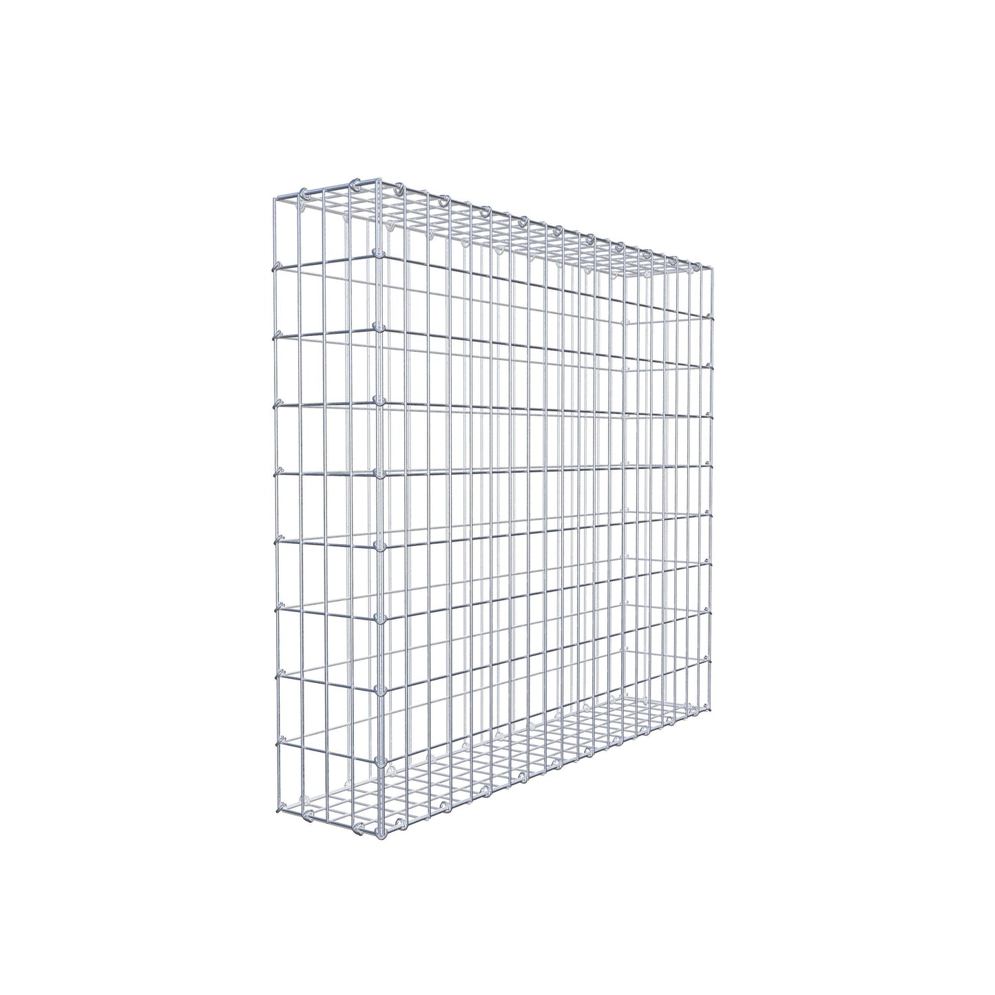 Gabione 100 cm x 90 cm x 20 cm (L x H x T), Maschenweite 5 cm x 10 cm, C-Ring