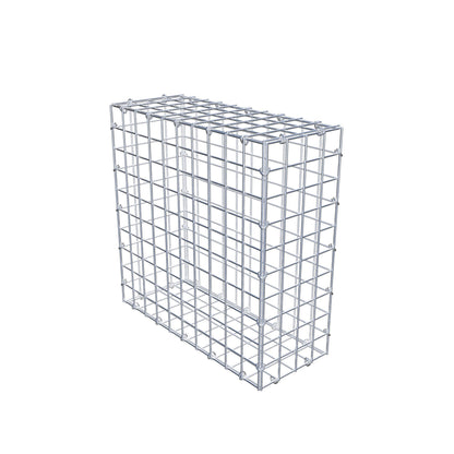 Gabion 50 cm x 50 cm x 20 cm (L x H x P), mailles 5 cm x 5 cm, anneau en C
