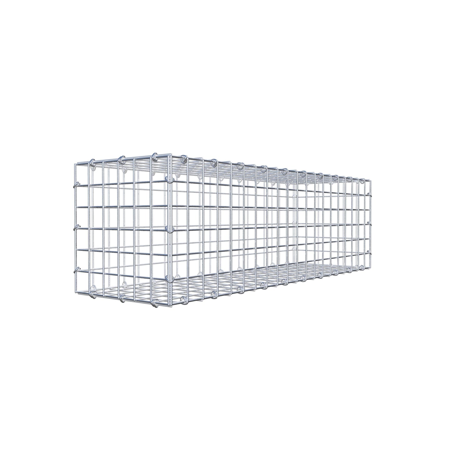 Gabbione 100 cm x 30 cm x 30 cm (L x H x P), maglia 5 cm x 5 cm, anello a C