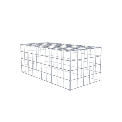 Fourche rapportée type 3 100 cm x 40 cm x 50 cm (L x H x P), mailles 10 cm x 10 cm, anneau C