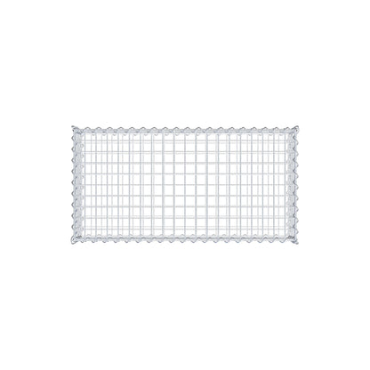 Gabione 100 cm x 20 cm x 50 cm (L x H x T), Maschenweite 5 cm x 5 cm, Spirale