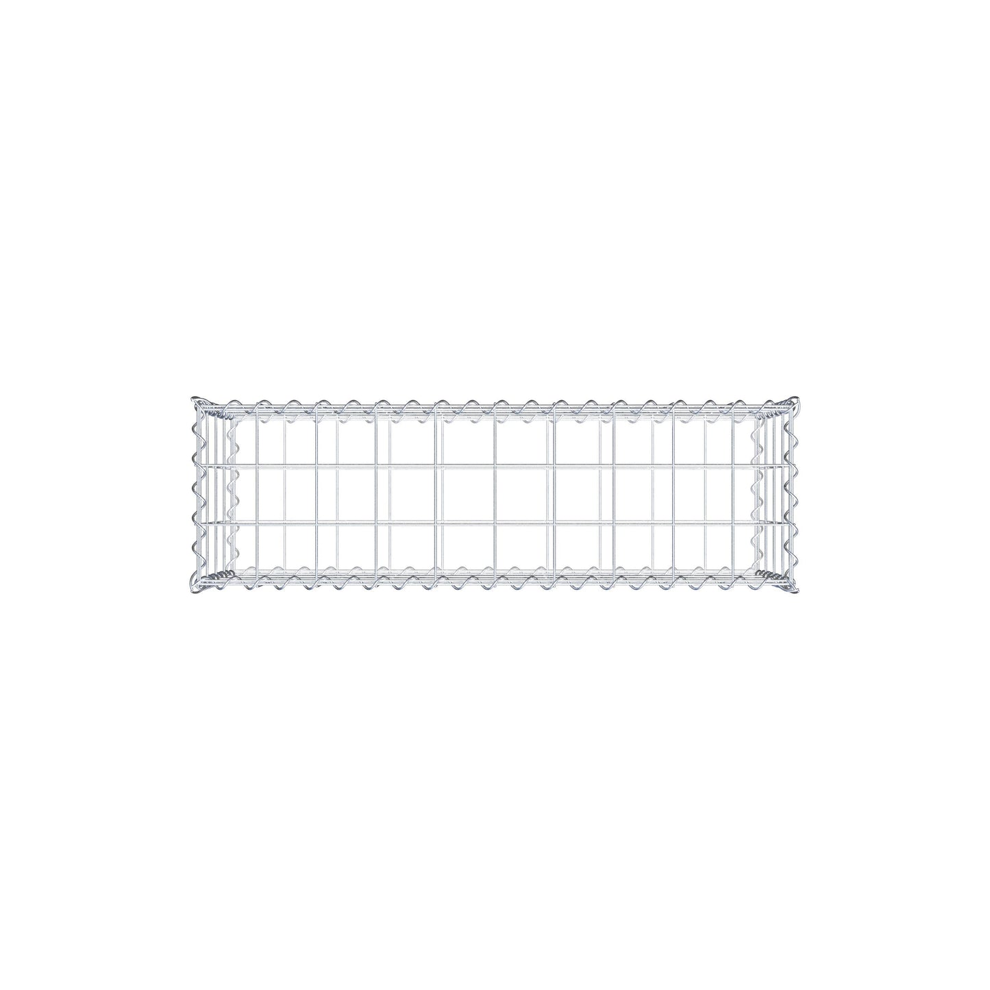 Gabion 100 cm x 40 cm x 30 cm (L x H x D), maskestørrelse 10 cm x 10 cm, spiral
