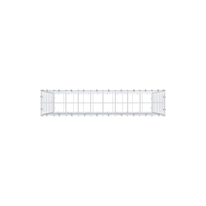 Gabion 100 cm x 80 cm x 20 cm (L x H x D), maskestørrelse 10 x 10 cm, spiralring