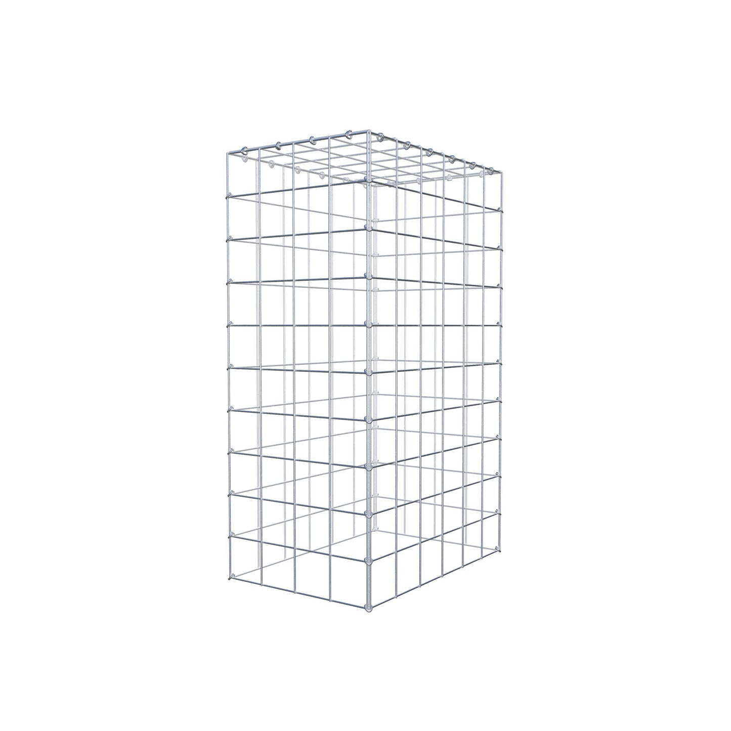 Fourche rapportée type 3 100 cm x 60 cm x 40 cm (L x H x P), mailles 10 cm x 10 cm, anneau C