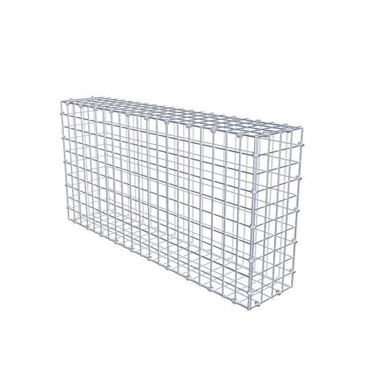 Gabbione 100 cm x 50 cm x 20 cm (L x H x P), maglia 5 x 5 cm, anello a spirale