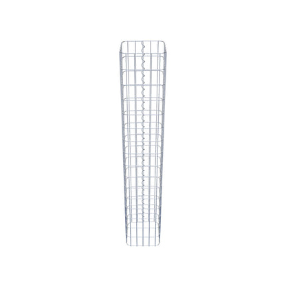 Columna de gaviones angular 27 cm x 27 cm, 160 cm de altura, MW 5 cm x 10 cm