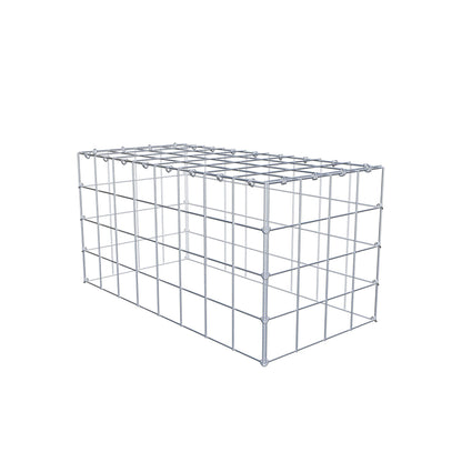 Monteret gabion type 3 80 cm x 40 cm x 40 cm (L x H x D), maskestørrelse 10 cm x 10 cm, C-ring