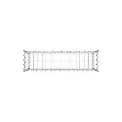 Gabion 80 cm x 40 cm x 20 cm (L x H x D), maskstorlek 10 cm x 10 cm, spiral