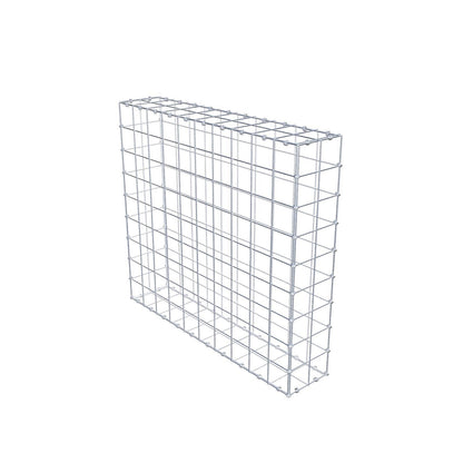 Gabion 100 cm x 90 cm x 20 cm (L x H x D), maskestørrelse 10 x 10 cm, spiralring