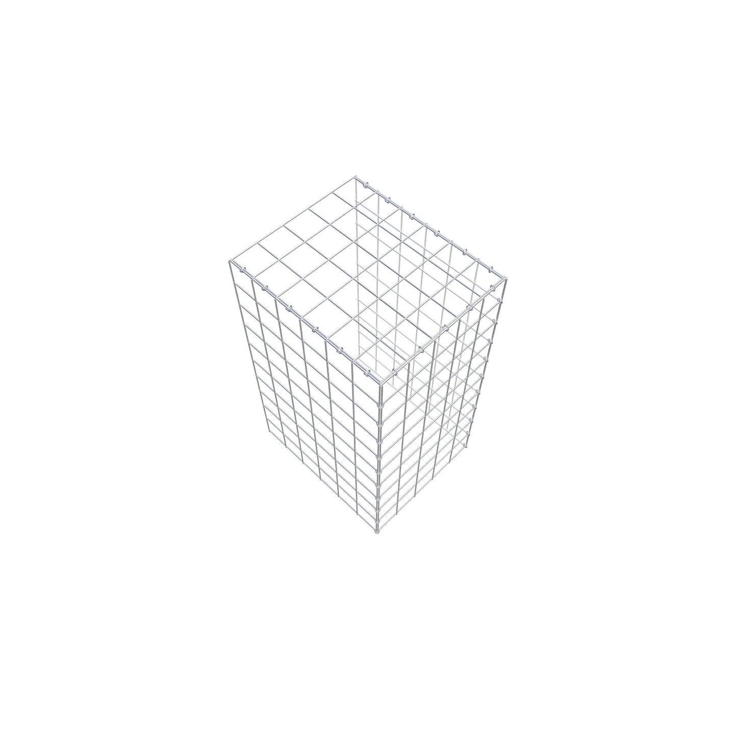 Gabbione aggiuntivo tipo 4 100 cm x 60 cm x 50 cm (L x H x P), maglia 10 cm x 10 cm, anello a C