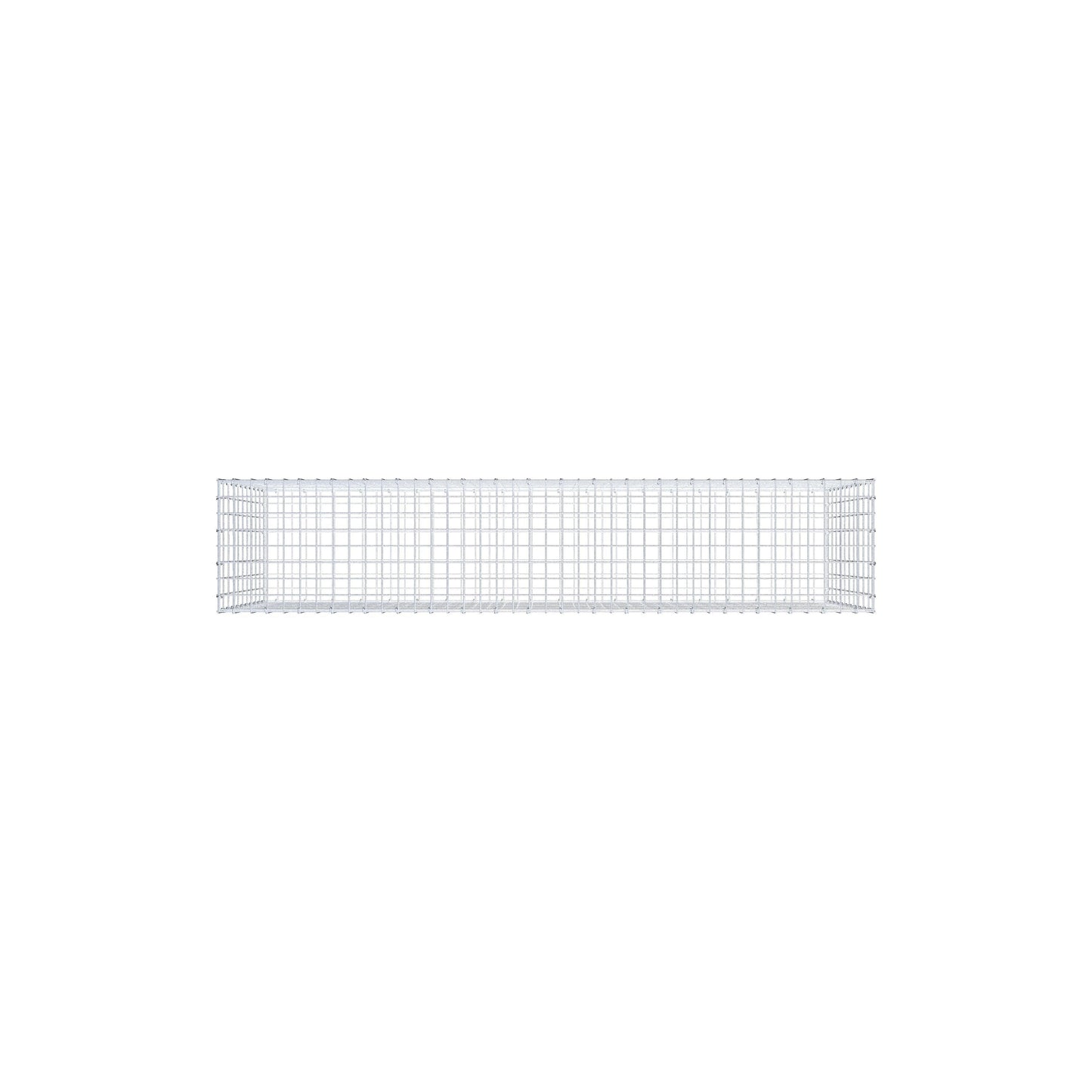 Gavión 200 cm x 100 cm x 40 cm (L x A x P), malla 5 cm x 10 cm, anillo en C
