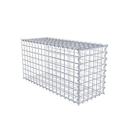 Grown-on gabion type 2 80 cm x 40 cm x 30 cm (L x H x D), mesh size 5 cm x 5 cm, spiral