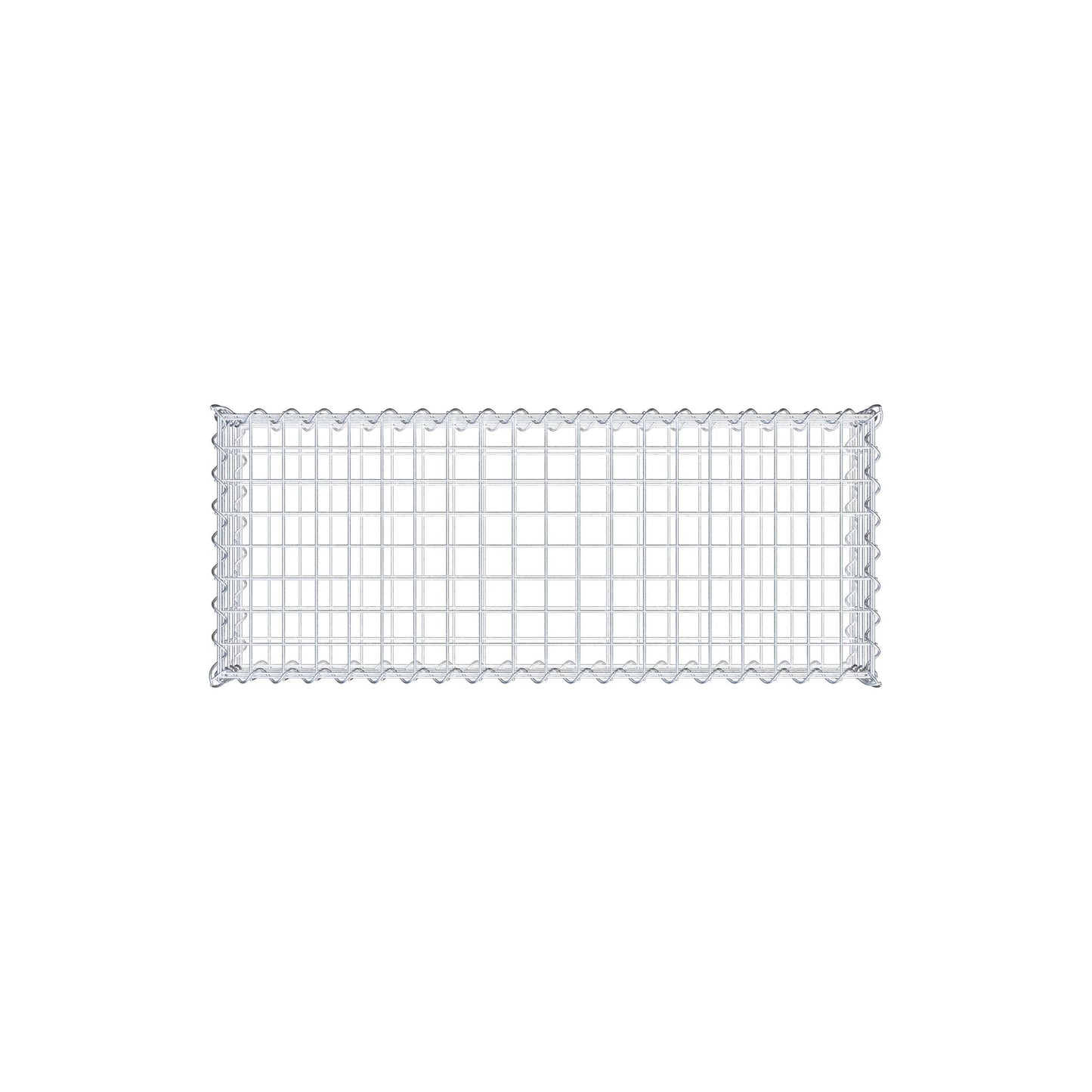Gabione 100 cm x 20 cm x 40 cm (L x H x T), Maschenweite 5 cm x 5 cm, Spirale
