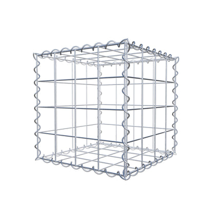 Gavión 40 cm x 40 cm x 40 cm (L x A x P), luz de malla 10 cm x 10 cm, en espiral