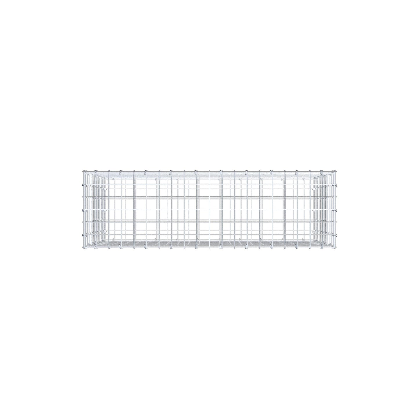 Gabion 100 cm x 60 cm x 30 cm (L x H x D), maskestørrelse 5 cm x 5 cm, C-ring