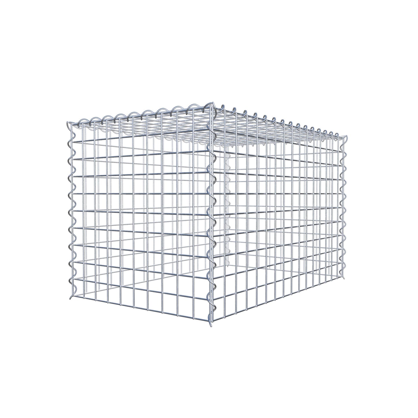 Påväxt gabion typ 3 80 cm x 50 cm x 50 cm (L x H x D), maskstorlek 5 cm x 5 cm, spiral