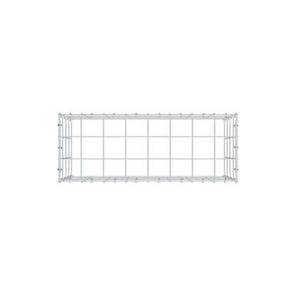 Monteret gabion type 3 80 cm x 40 cm x 30 cm (L x H x D), maskestørrelse 10 cm x 10 cm, C-ring