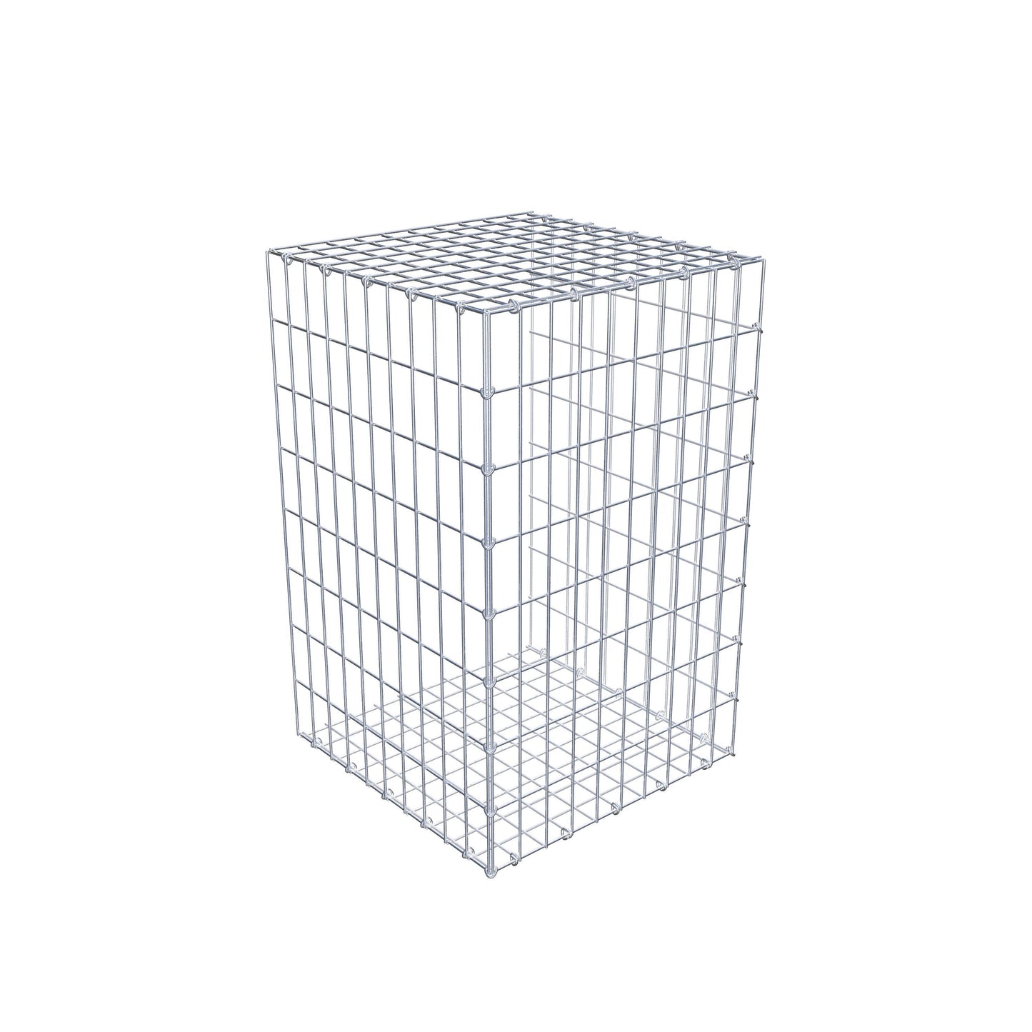 Anbaugabione Typ 2 80 cm x 50 cm x 50 cm, Maschenweite 5 cm x 10 cm, C-Ring