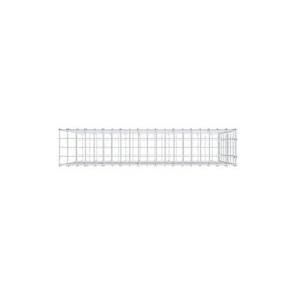 Monteret gabion type 2 100 cm x 70 cm x 20 cm, maskestørrelse 5 cm x 10 cm, C-ring