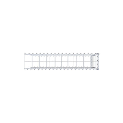 Gabion rapporté type 2 100 cm x 80 cm x 20 cm (L x H x P), mailles 10 cm x 10 cm, spirale