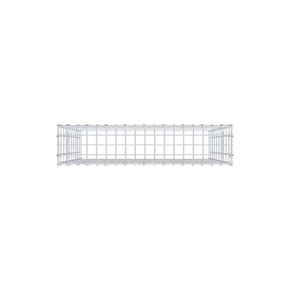 Anbaugabione Typ 3 100 cm x 90 cm x 20 cm (L x H x T), Maschenweite 5 cm x 10 cm, C-Ring