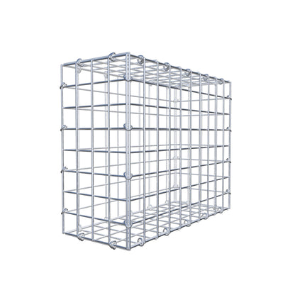 Gabion 50 cm x 40 cm x 20 cm (L x H x P), mailles 5 cm x 5 cm, anneau en C