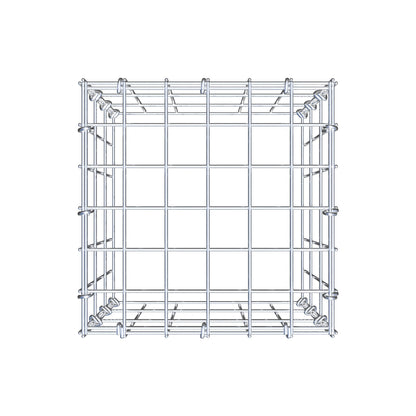 Gabbione aggiuntivo tipo 3 30 cm x 30 cm x 30 cm (L x H x P), maglia 5 cm x 10 cm, anello a C