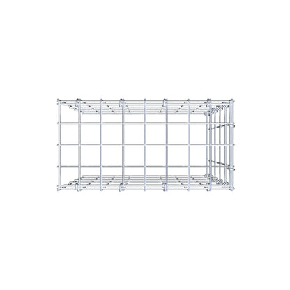 Fourche rapportée type 4 50 cm x 40 cm x 20 cm (L x H x P), mailles 5 cm x 10 cm, anneau C