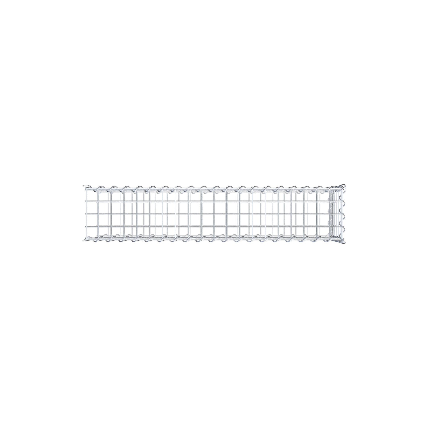 Påväxt gabion typ 2 100 cm x 30 cm x 20 cm (L x H x D), maskstorlek 5 cm x 5 cm, spiral