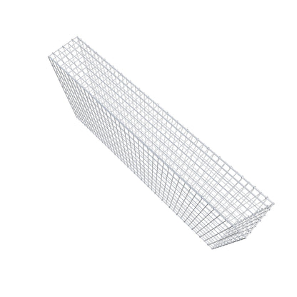 Gabion 200 cm x 100 cm x 30 cm (L x H x D), mesh size 5 cm x 10 cm, C-ring