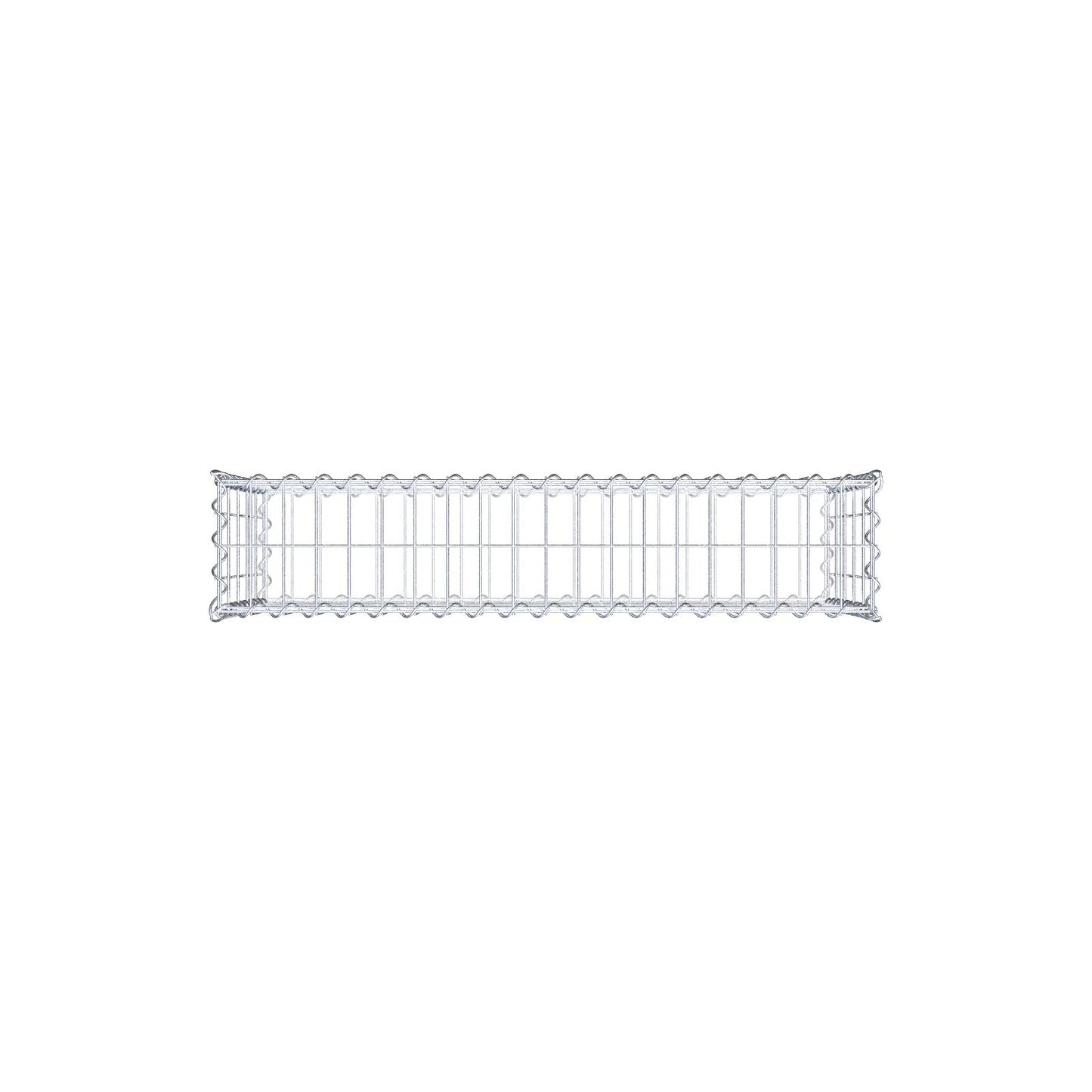 Gabbione 100 cm x 50 cm x 20 cm (L x H x P), maglia 5 cm x 10 cm, spirale