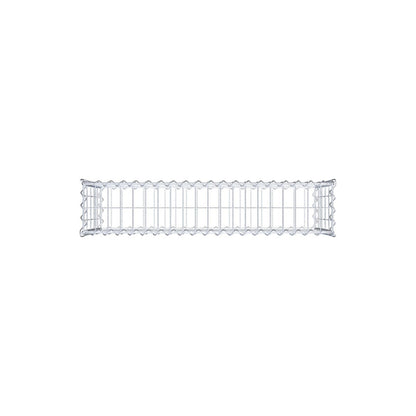 Gabbione 100 cm x 50 cm x 20 cm (L x H x P), maglia 5 cm x 10 cm, spirale