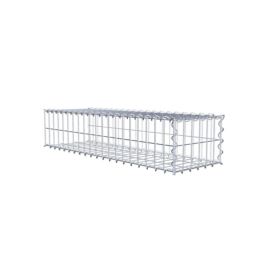 Anbaugabione Typ 2 100 cm x 20 cm x 30 cm (L x H x T), Maschenweite 5 cm x 10 cm, Spirale